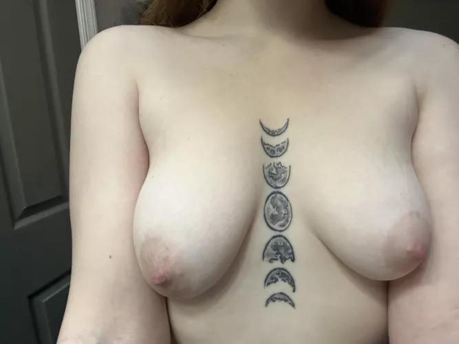 Would you cum on my tits or tattoos?