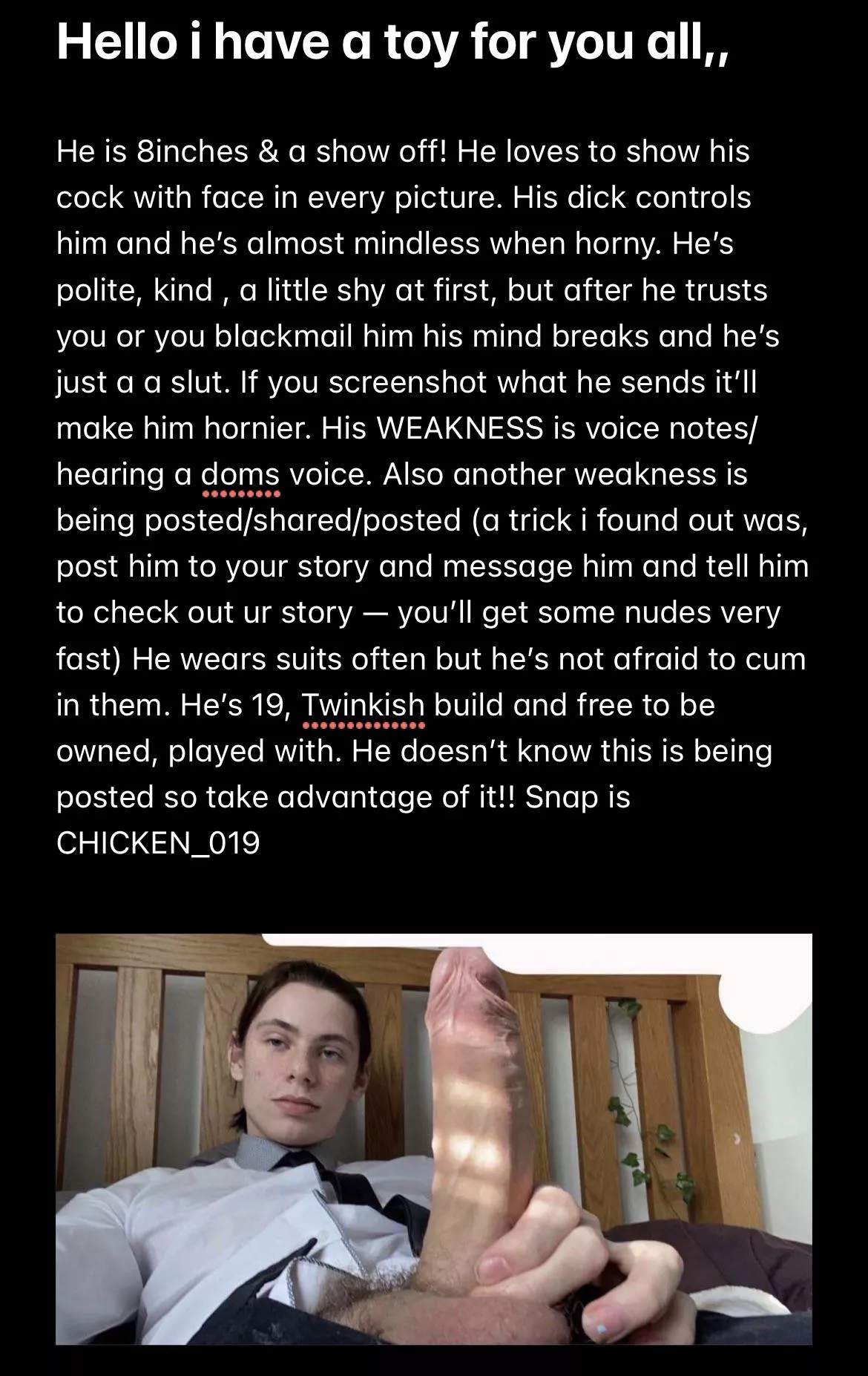 19M 8inch!! snap @chiken_019 READ BEFORE ADDING