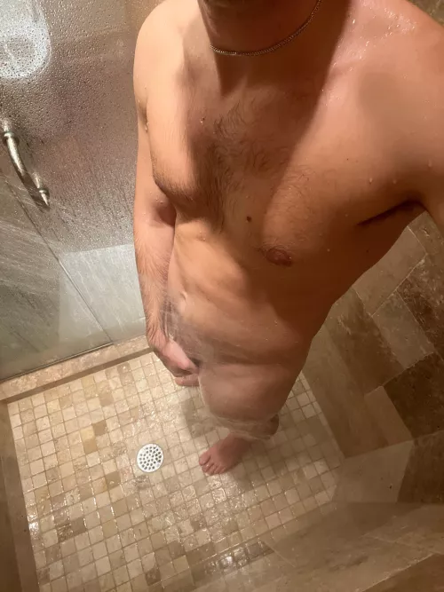28. In the shower. Rock hard. Someone cum soap me up. Jalex2922
