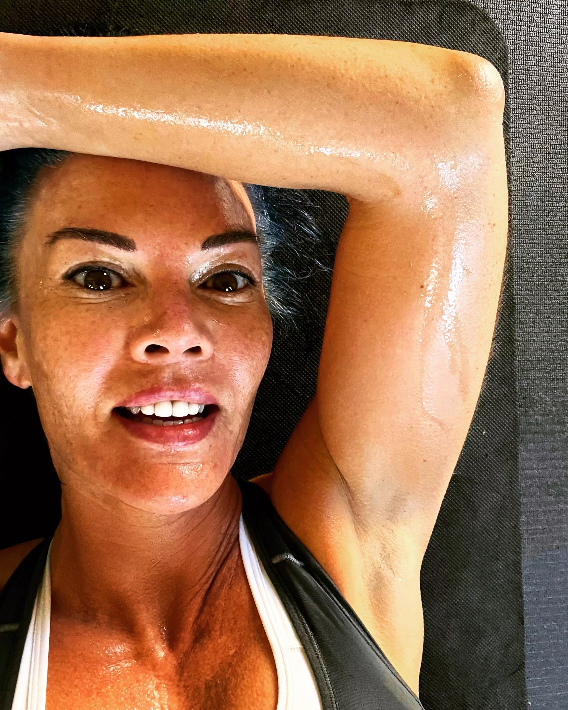 A sweaty woman is a satisfied woman