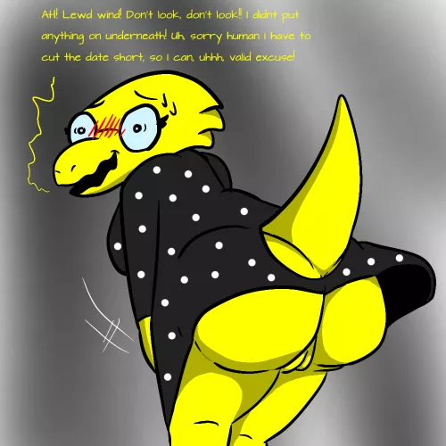 [Alphys] Lewd wind