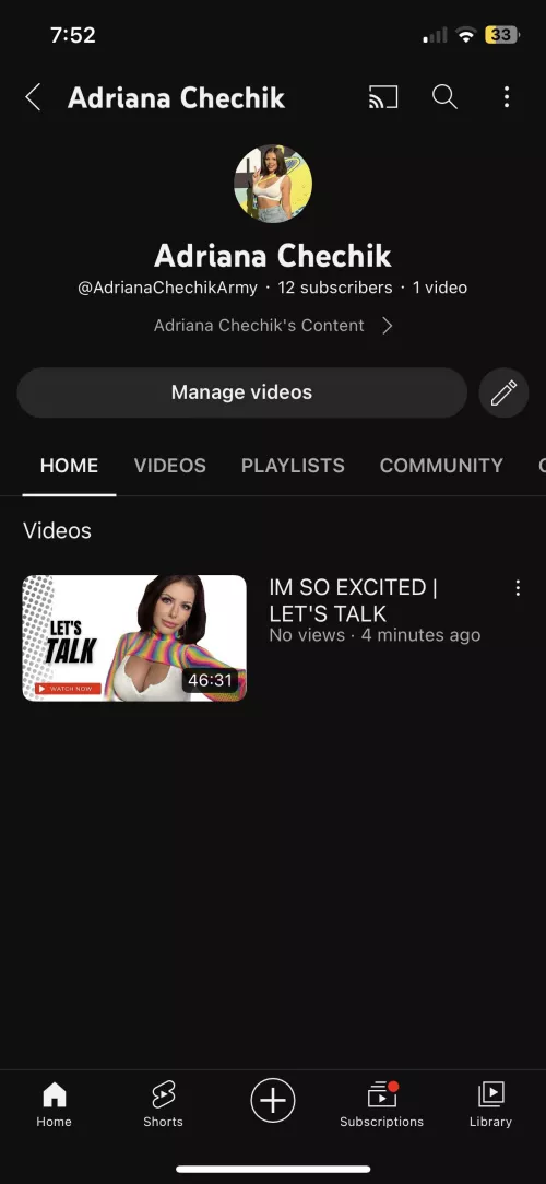 Check Out Adriana New YouTube Channel