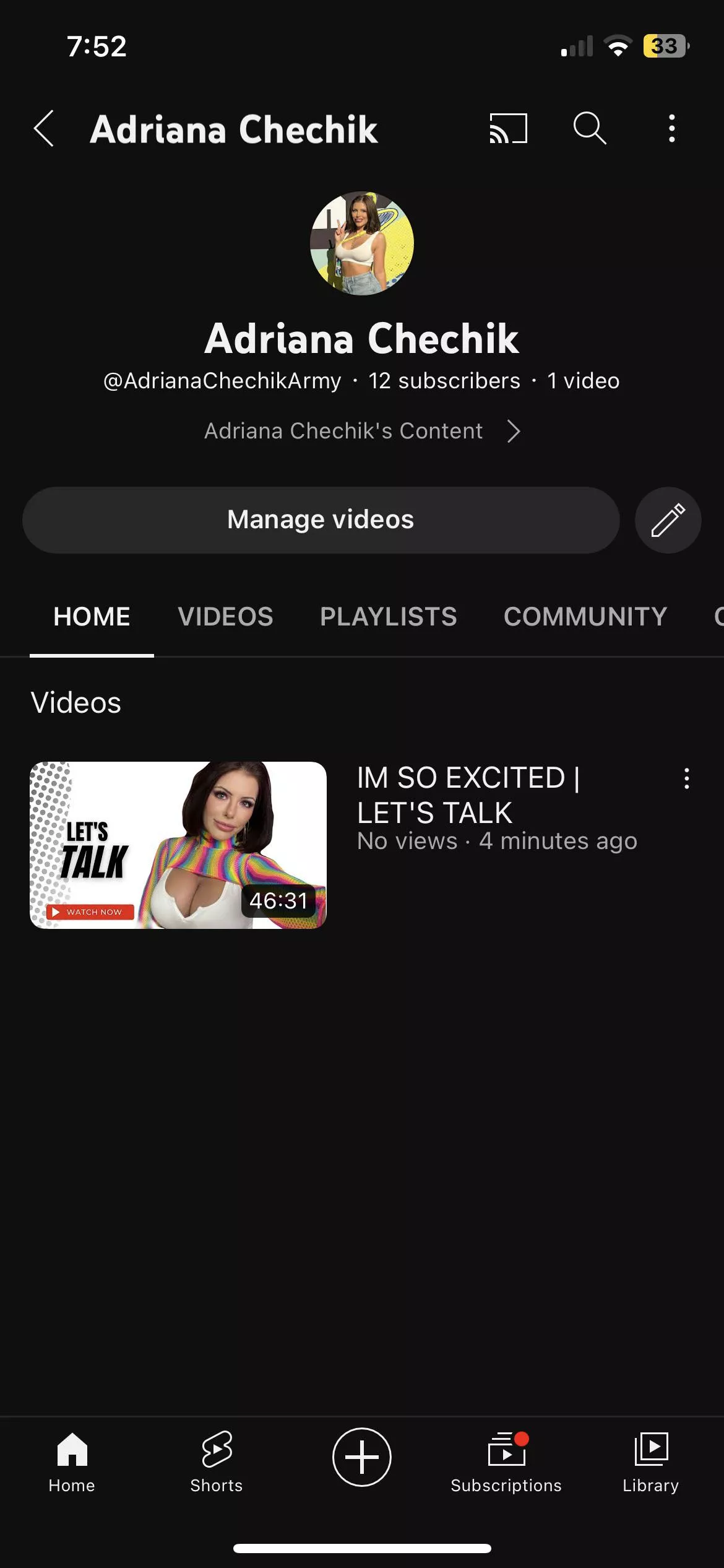 Check Out Adriana New YouTube Channel