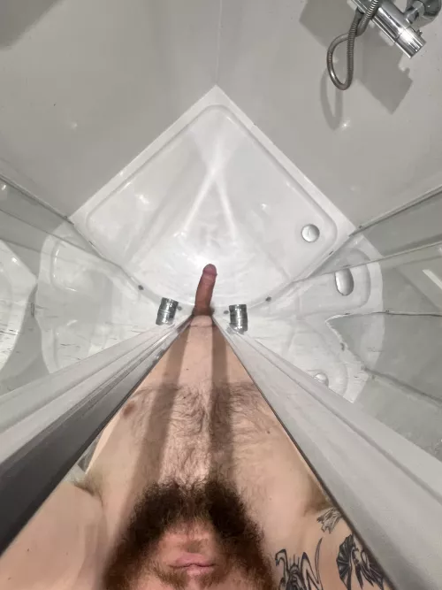 Dicks out in the shower