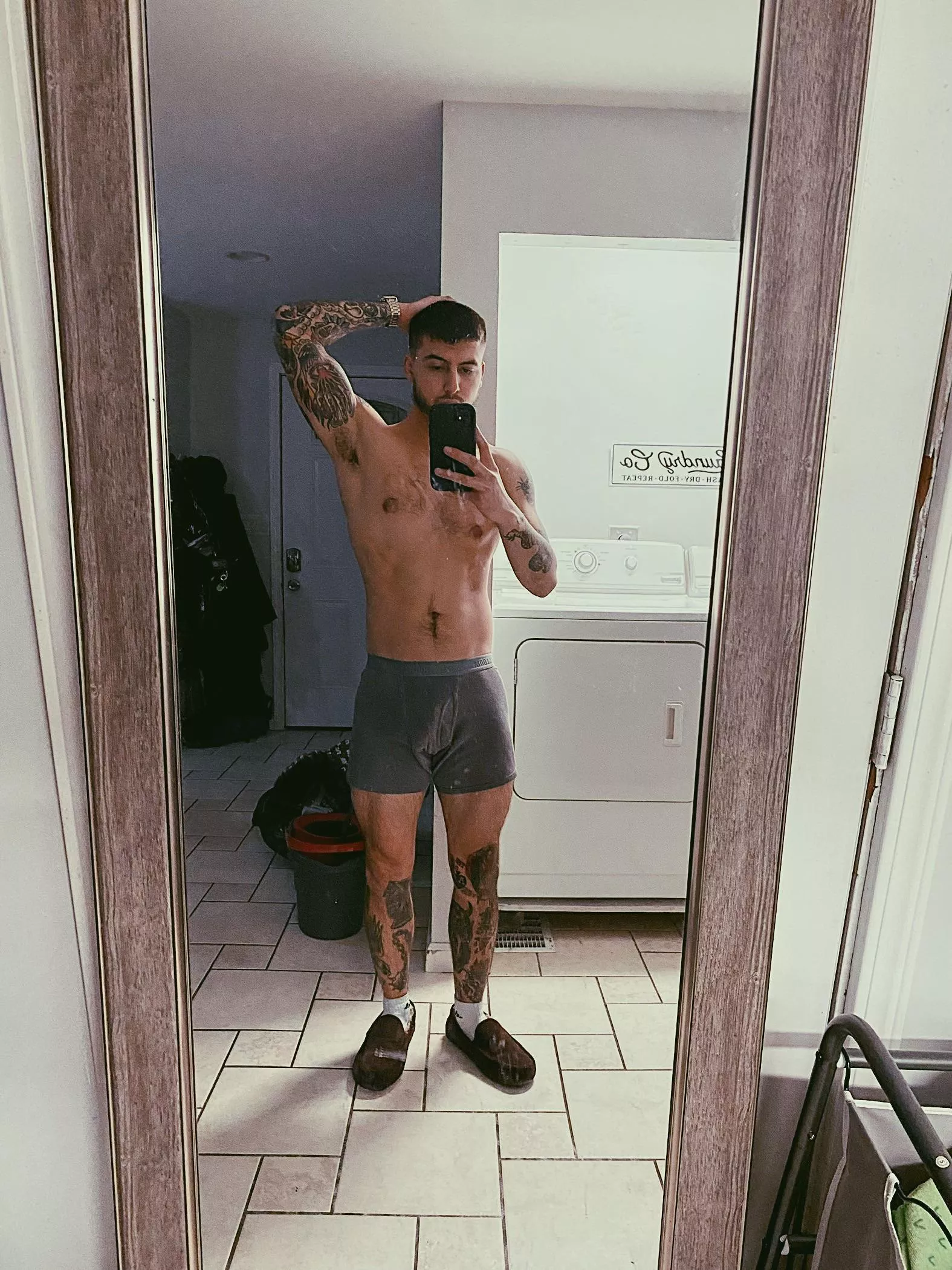 Dirty mirror, dirtier mind 😏