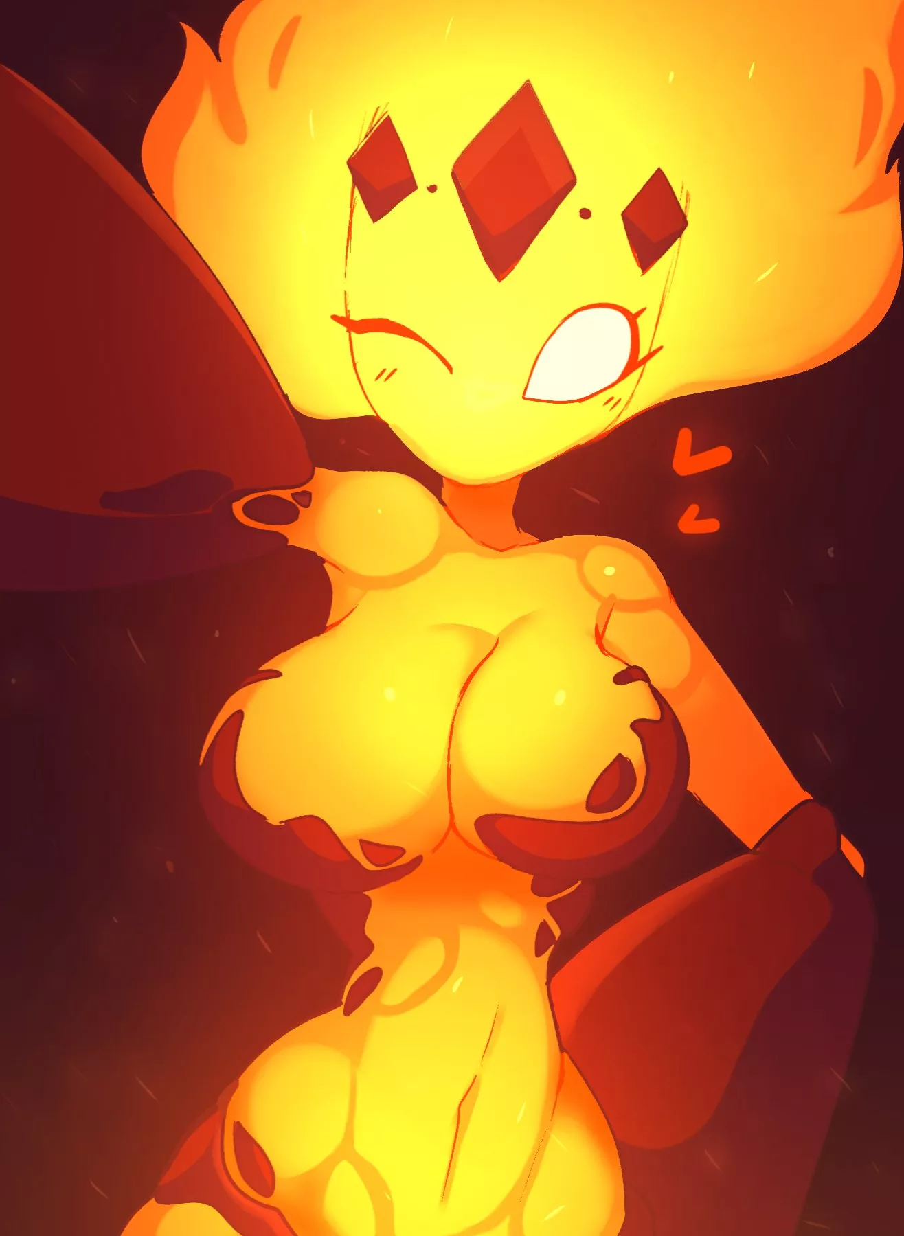 Fire Elemental Takes A Selfie