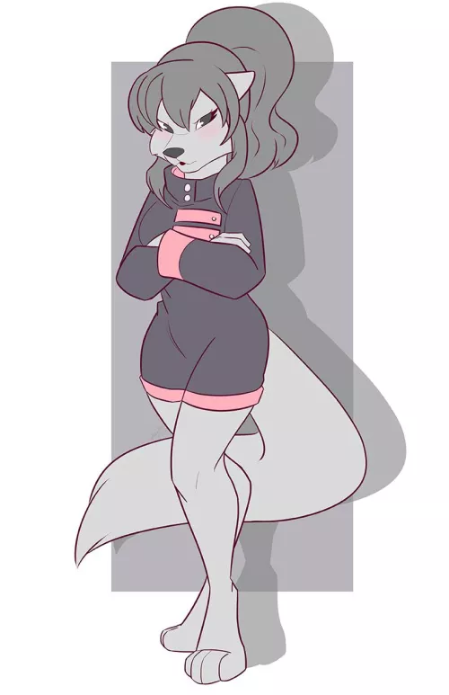 Flat Color Commission. (OC) It looks that today isn´t the best for her o.o How are you doing today? I wish that you have a nice one x333