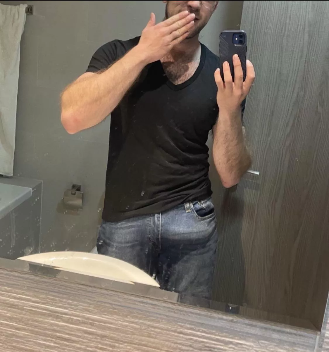 Getting a bit too excited in my jeans