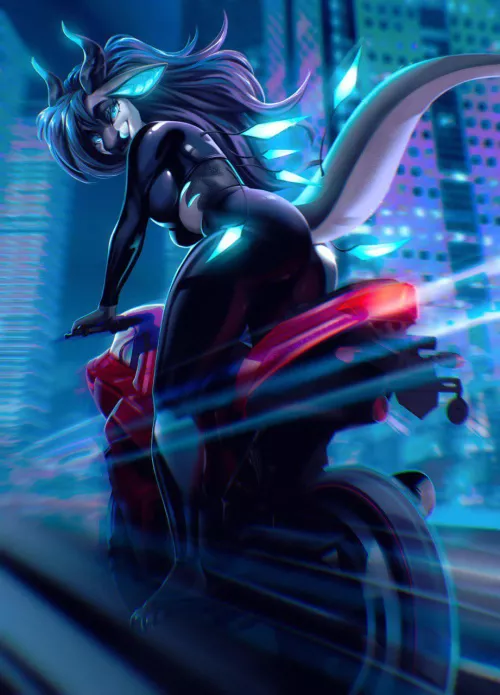 Girl and sport bike [F] ( Snegireva)