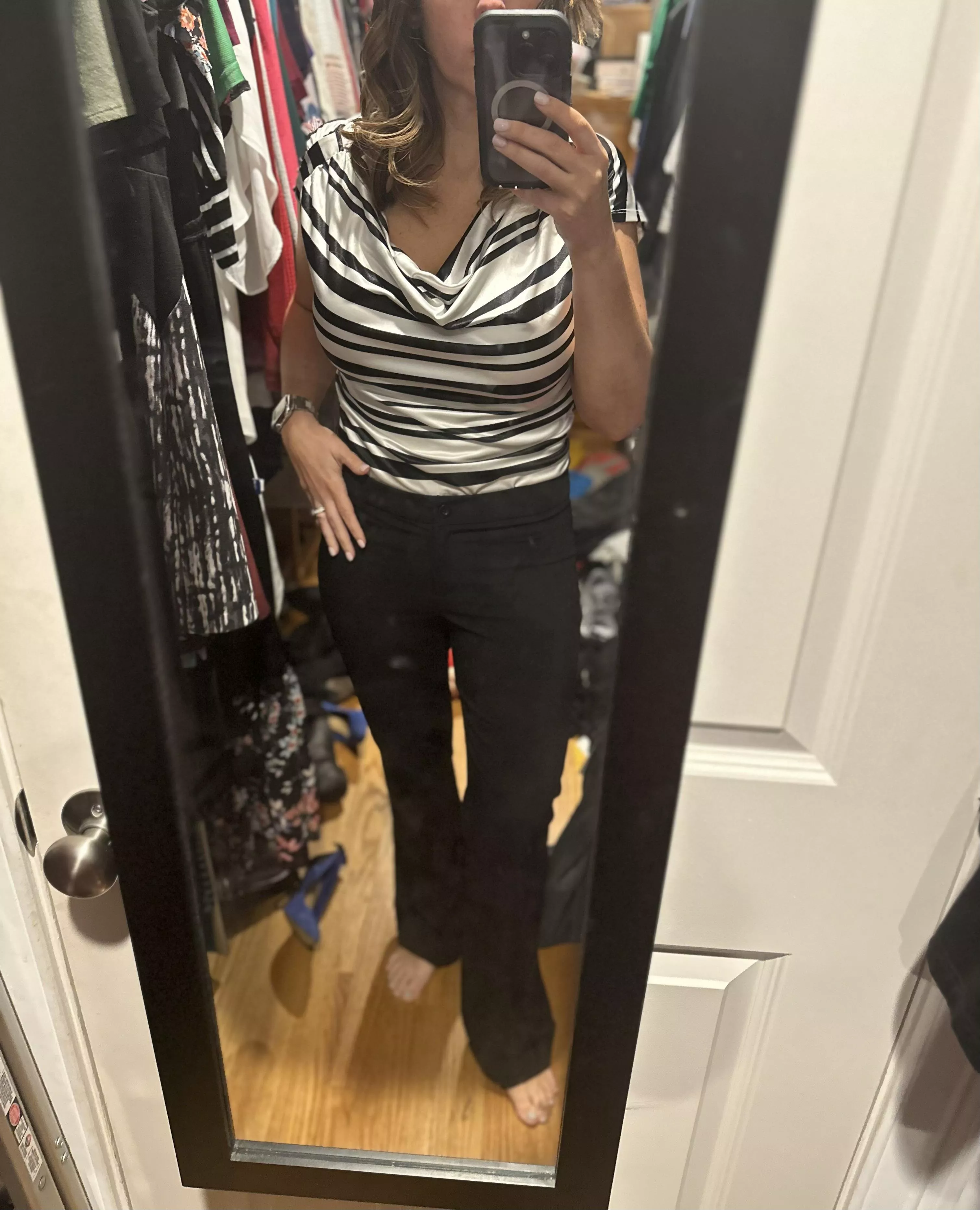 Good morning !! Do you like my choice of work cloths for todays meetings