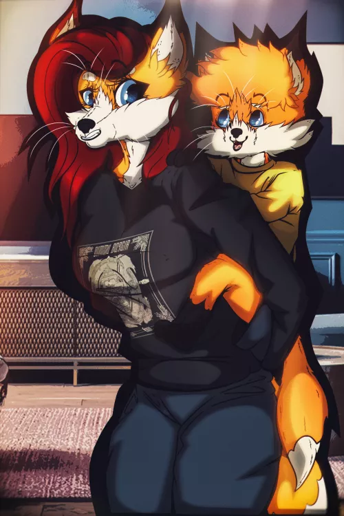 Happy moment! (Art by me: 0l-Fox-l0)