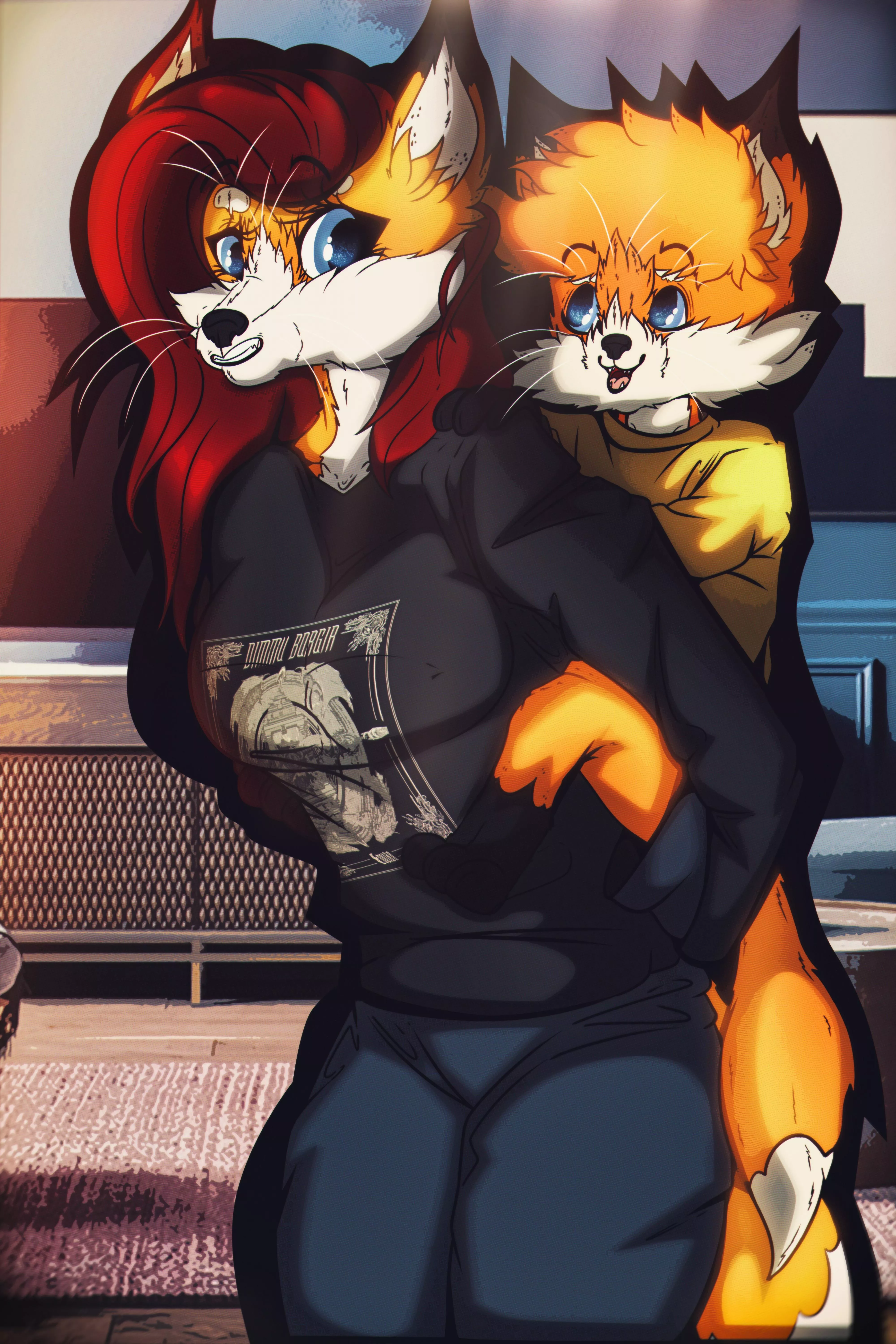 Happy moment! (Art by me: 0l-Fox-l0)