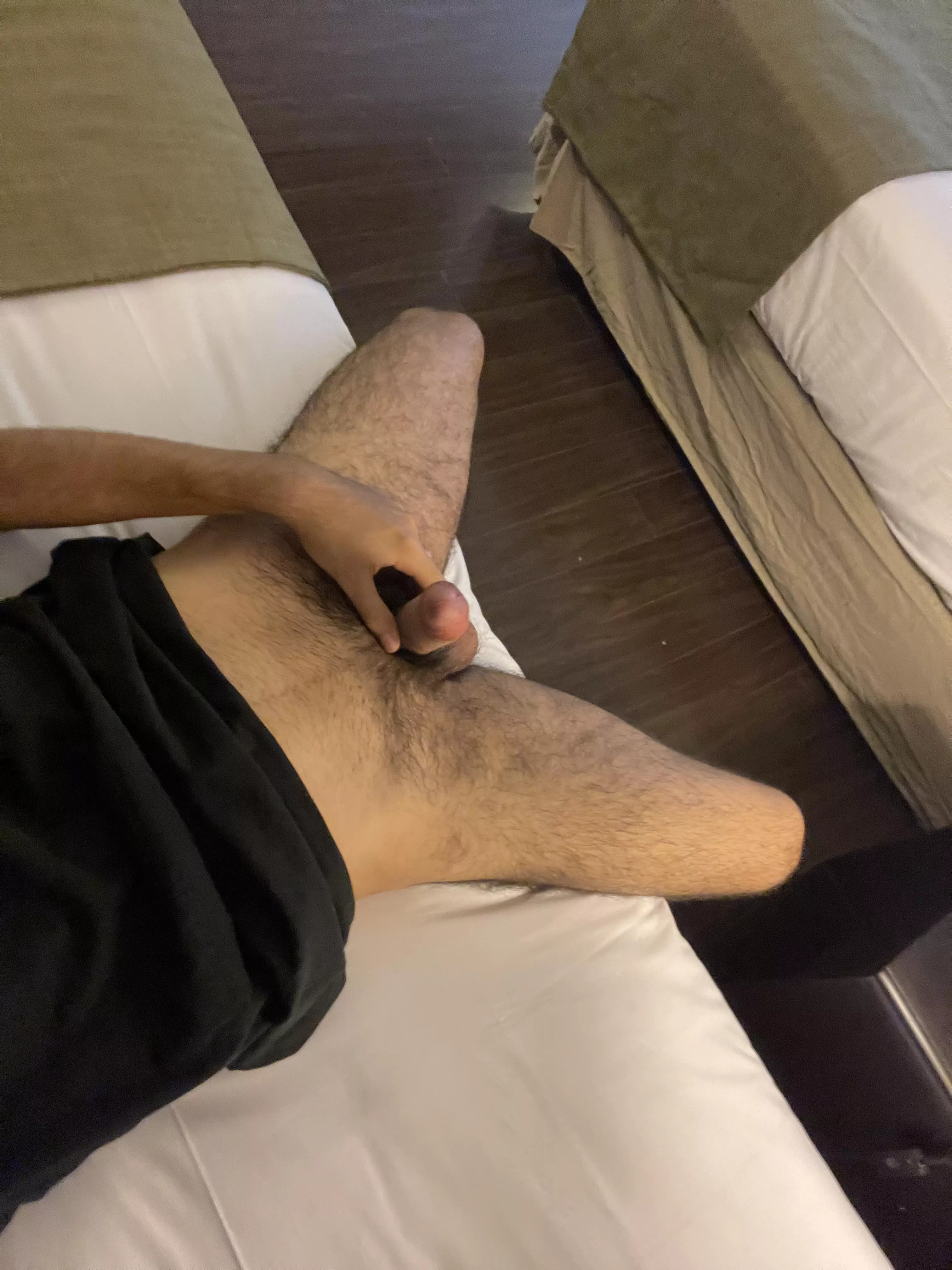 Horny in my friend’s bed