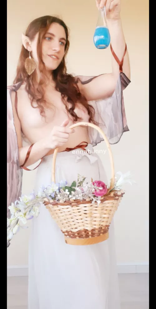 just done picking uo Herbs for my potions [Enby]