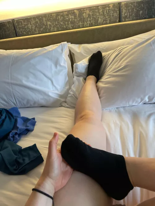 Just som stretches in bed. Anyone want to help out?