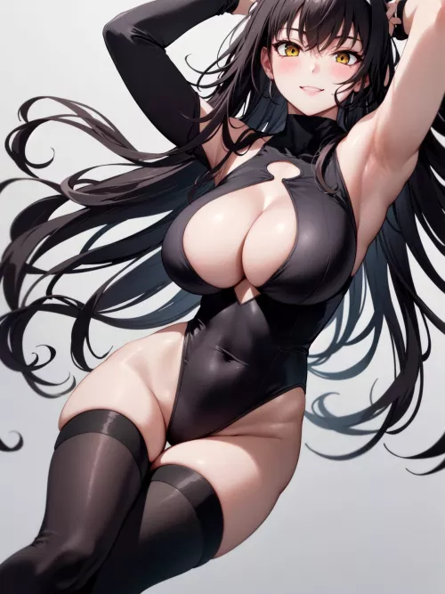 Keyhole Leotard & Thigh-Highs