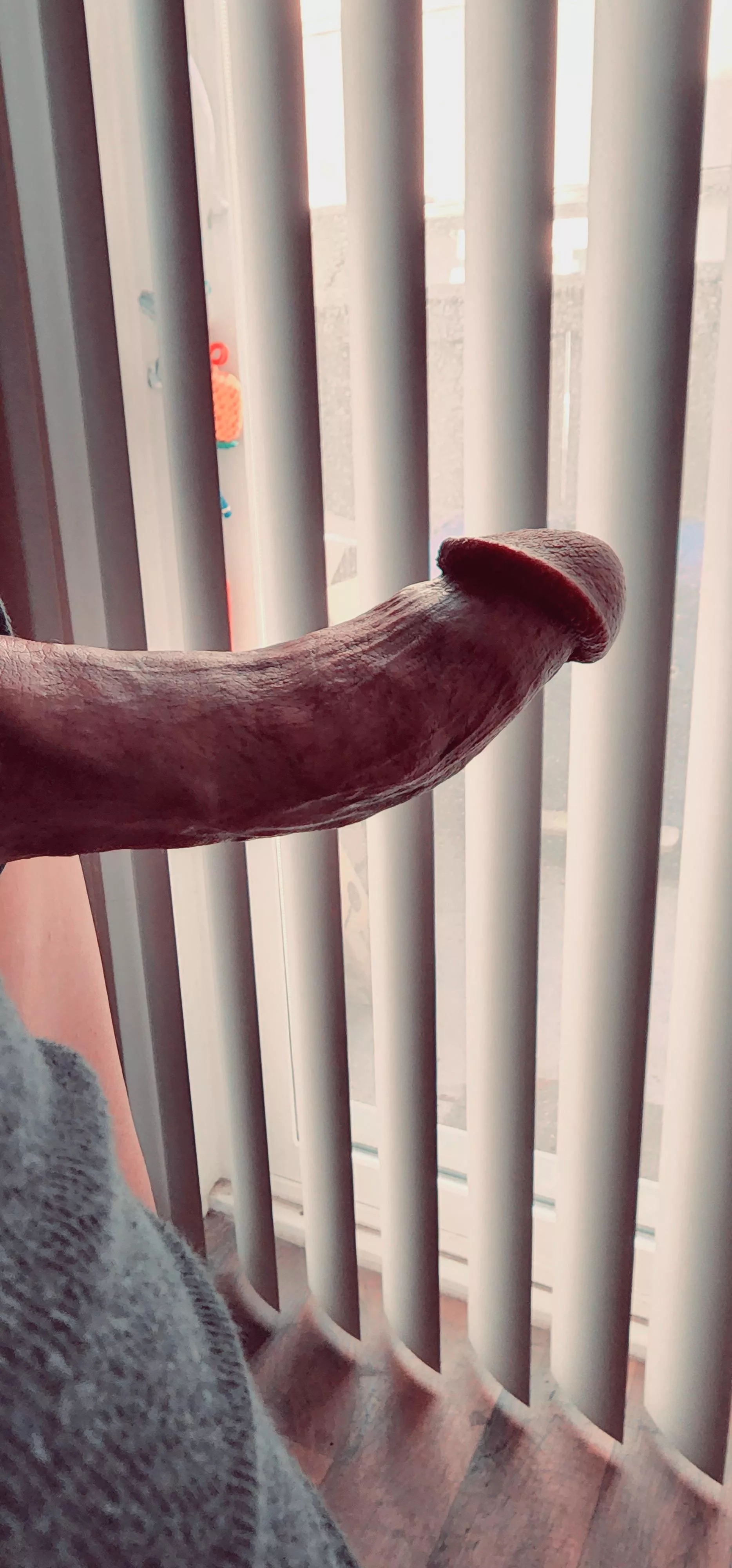 Lonely cock looking for a playmate outside. Would you play with him?