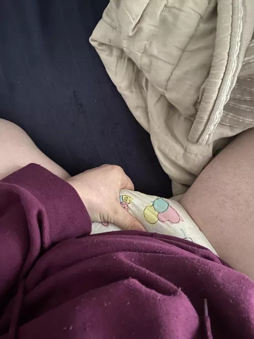 My overnight diaper always looks like this 🥺 F25