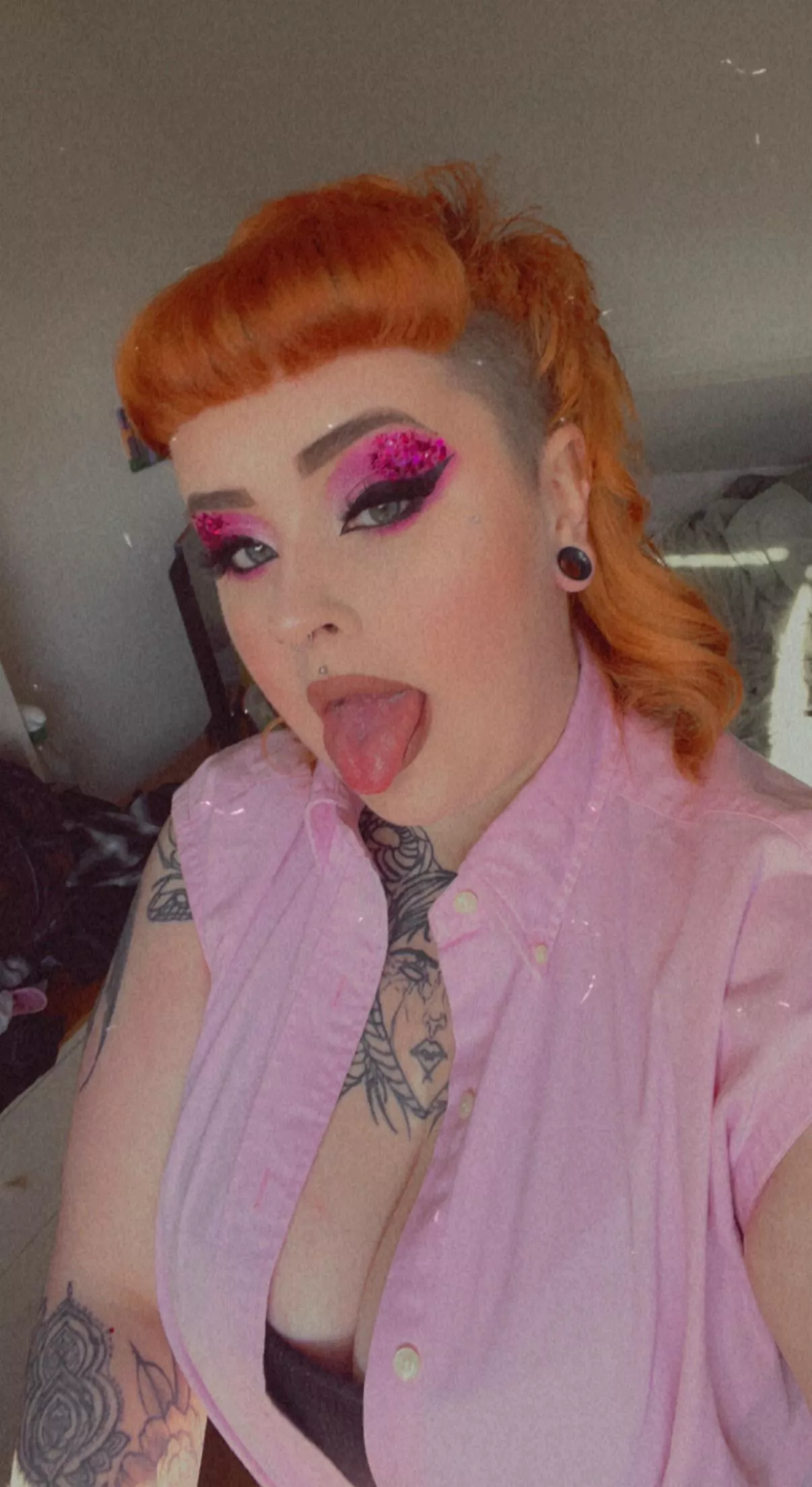 Pretty makeup ready to be ruined