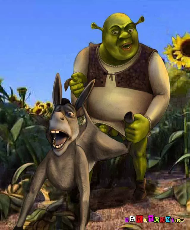 Shrek x donkey by hardtoon.com