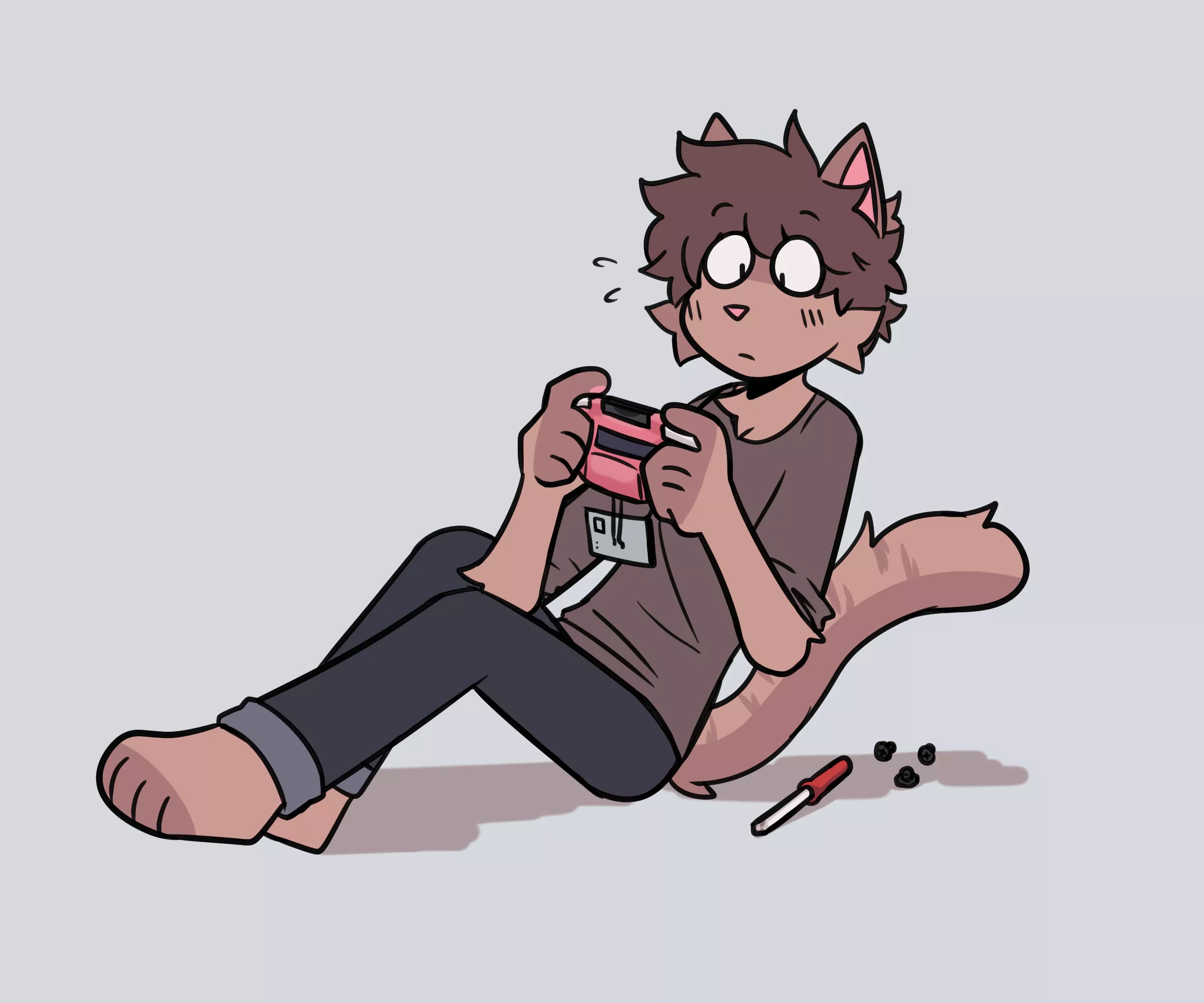 tfw the gameboy screen mod breaks (OC)