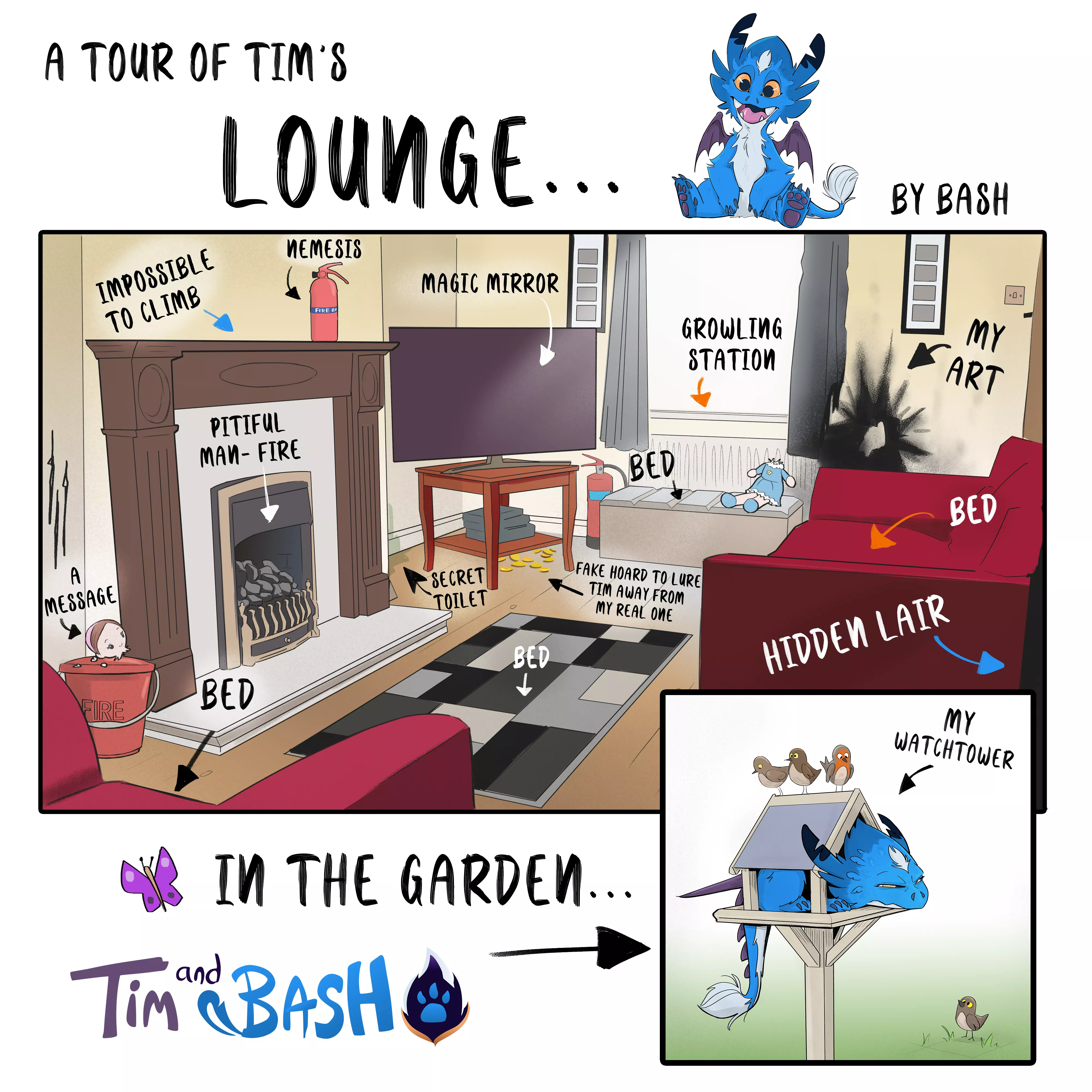 The modern day dragon owner's living room...🔥