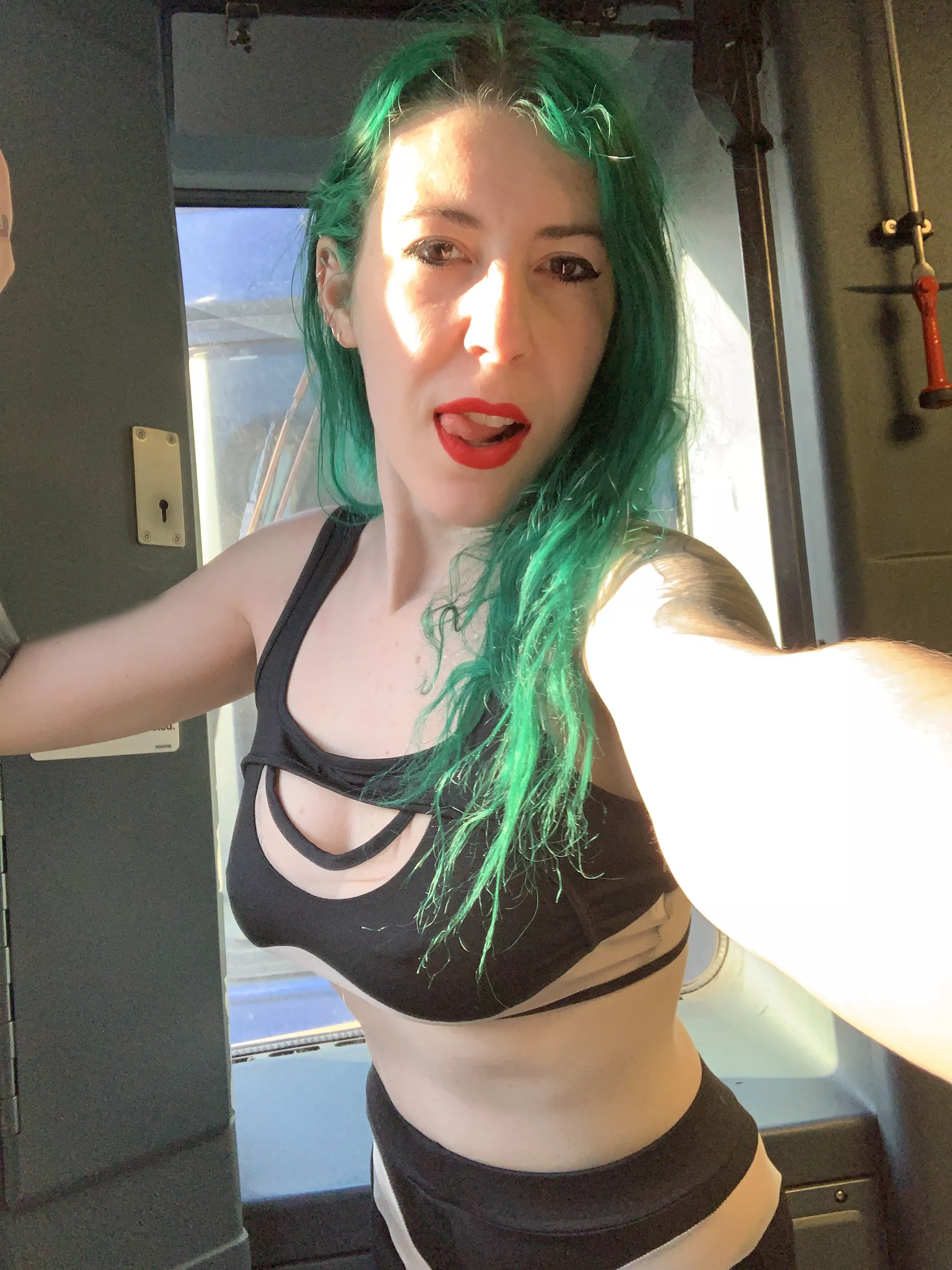 Tongue and some pokies