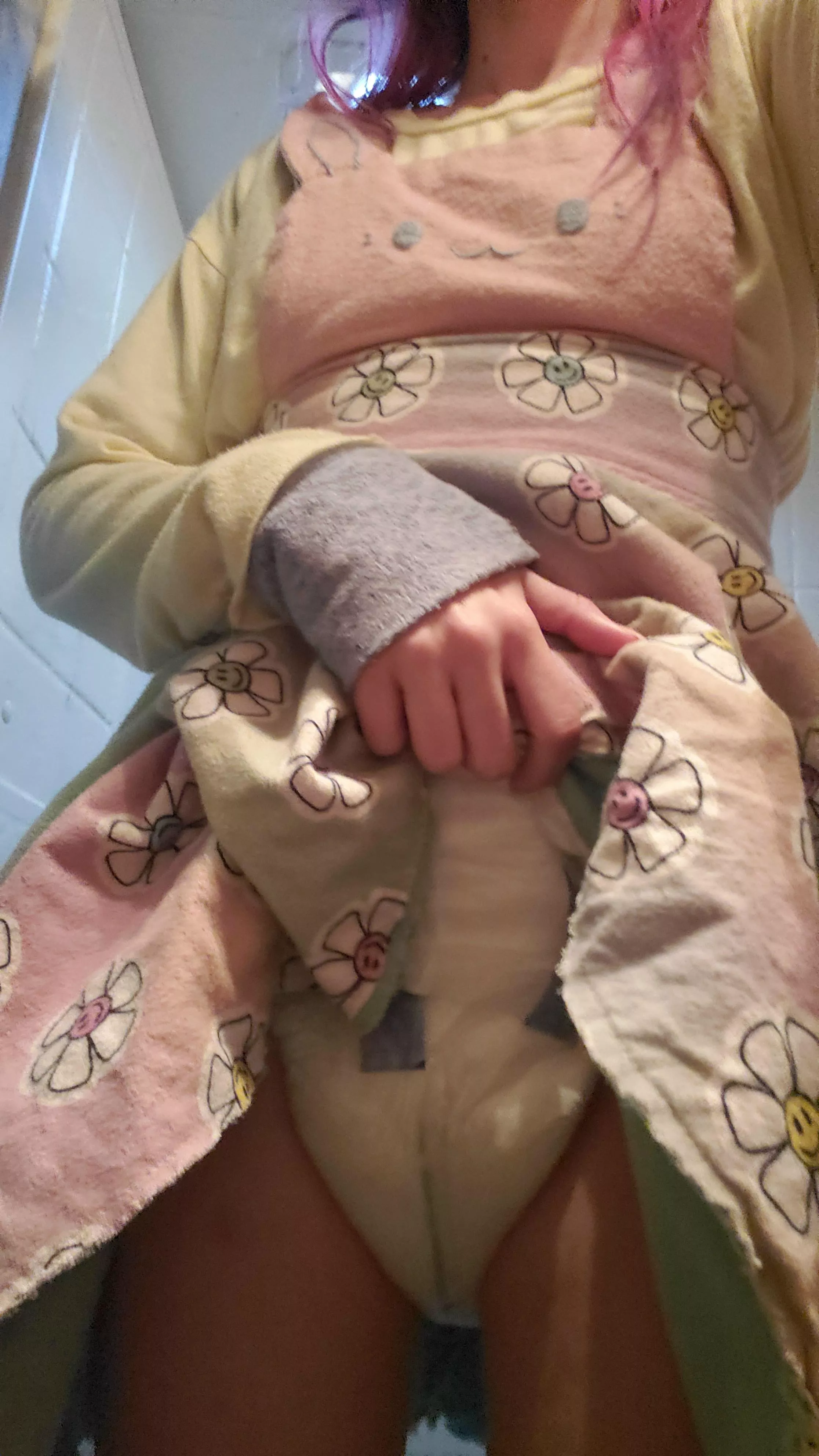 trying actual diapers lol