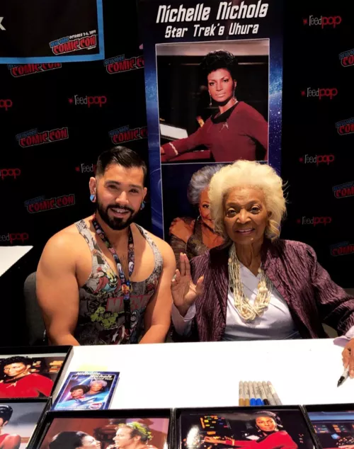 w/ the fab late Nichelle Nichols.