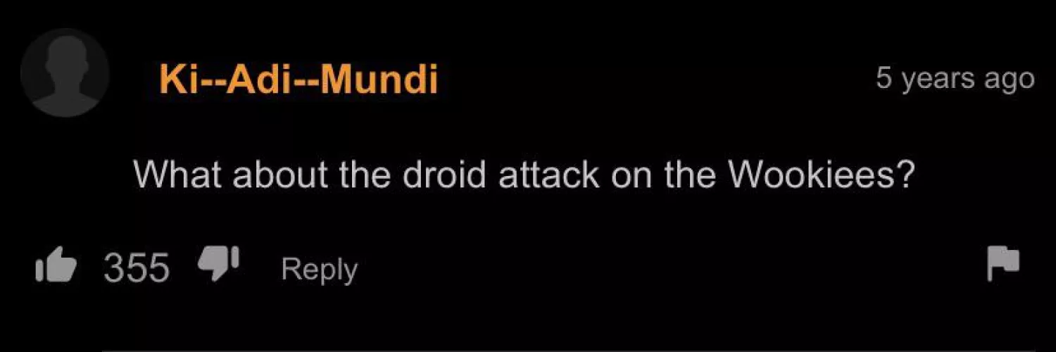 We must defend the Wookiees!