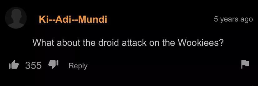 We must defend the Wookiees!