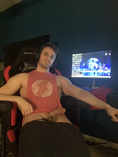 Would you crawl between my legs while im focused on my game?