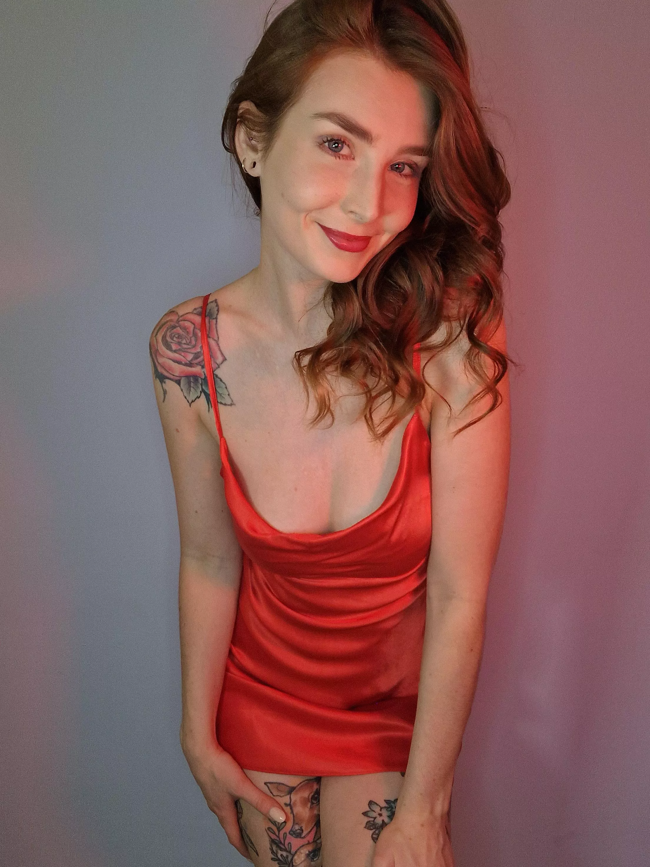 a bra would ruin this satin dress!