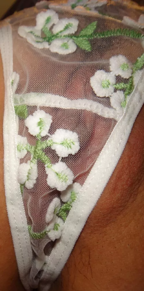 Asian wife in see-thru thong