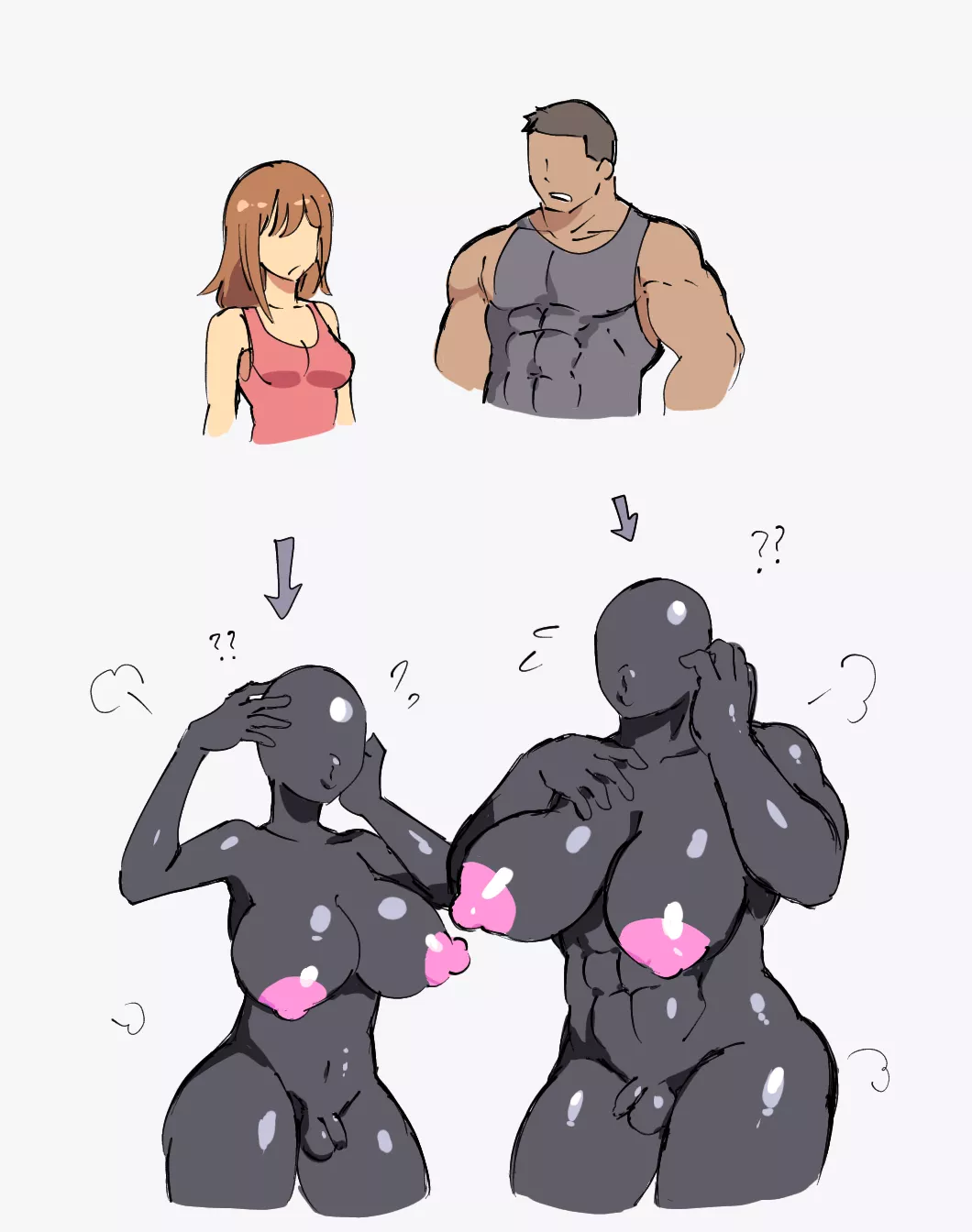 Double Drones (F and M Dronification) by Mopan