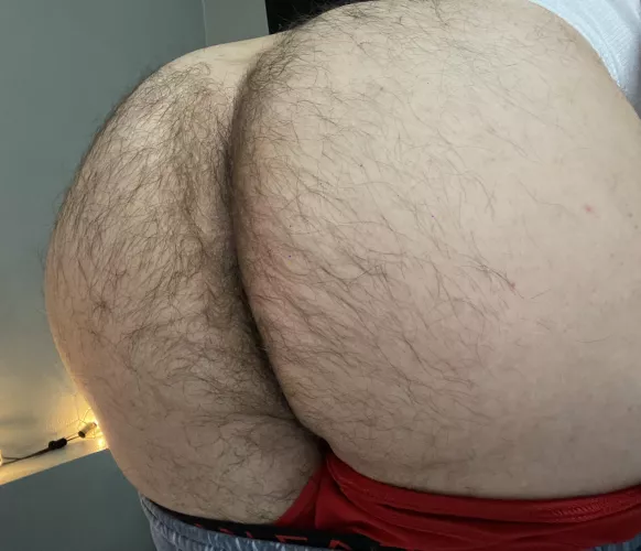 Hairy man ass