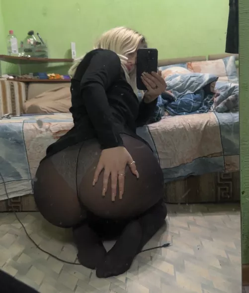 I want you to see my panties through my pantyhose