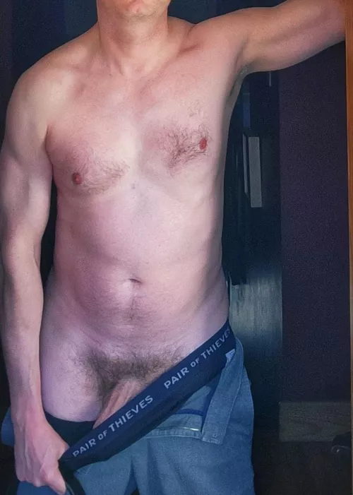 It's Friday and I can't get my work clothes off fast enough. [43]