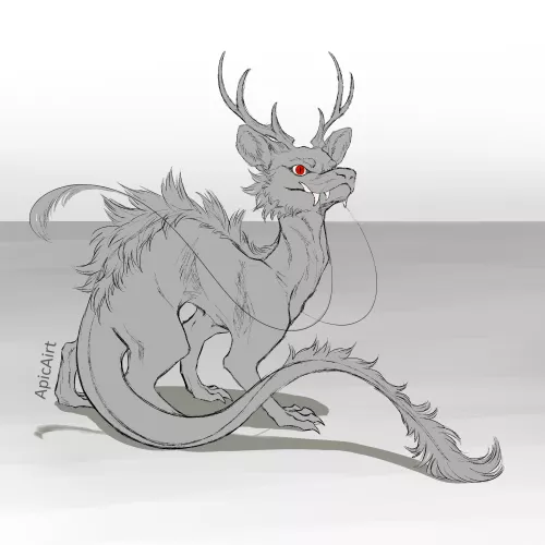 Made a dragon, what colors should I paint him? [art by me]