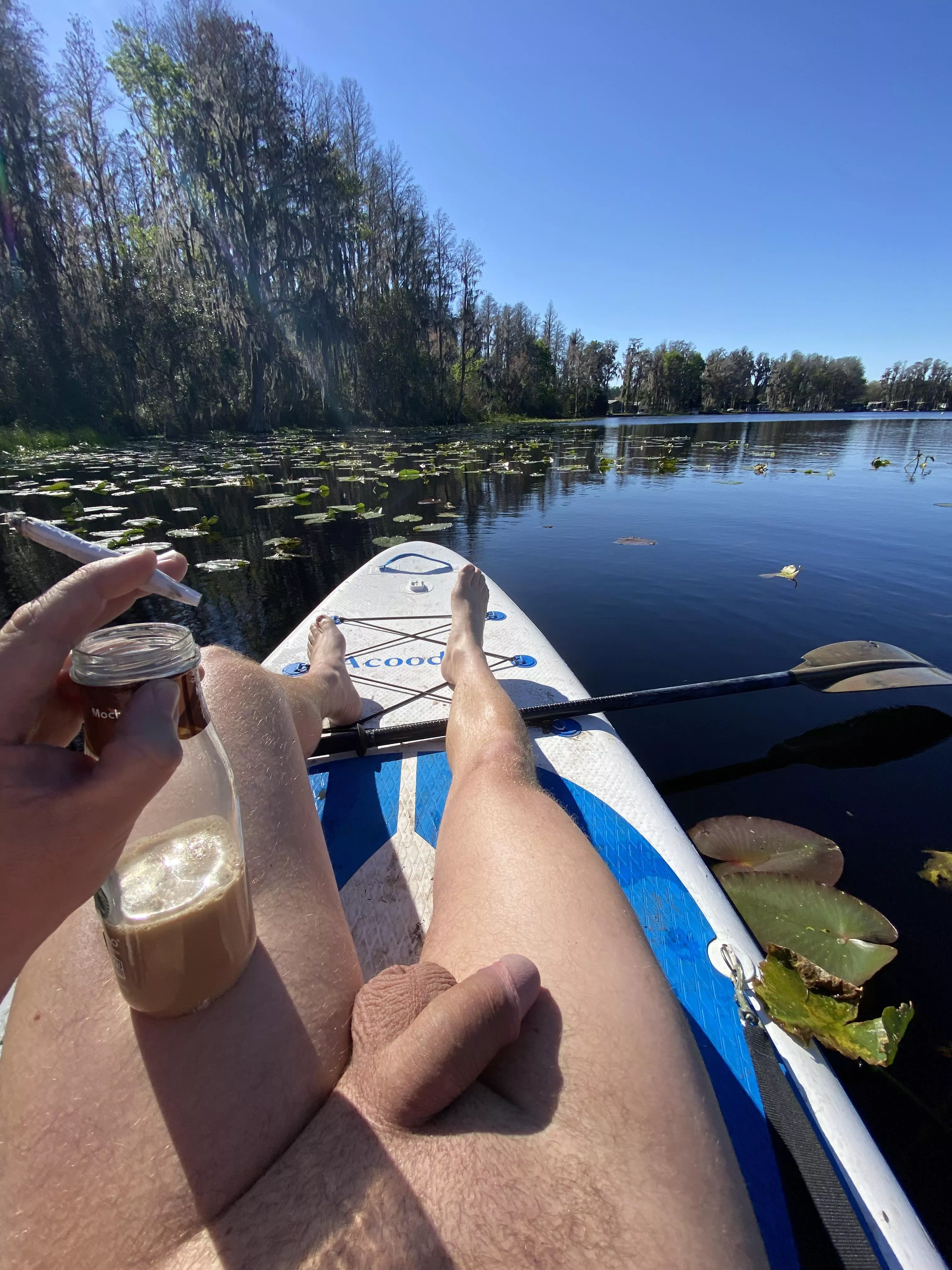Morning coffee and joint at the lake. Happy Saturday!