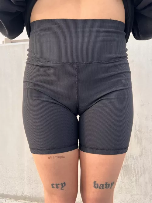 My shorts leave very little left for the imagination