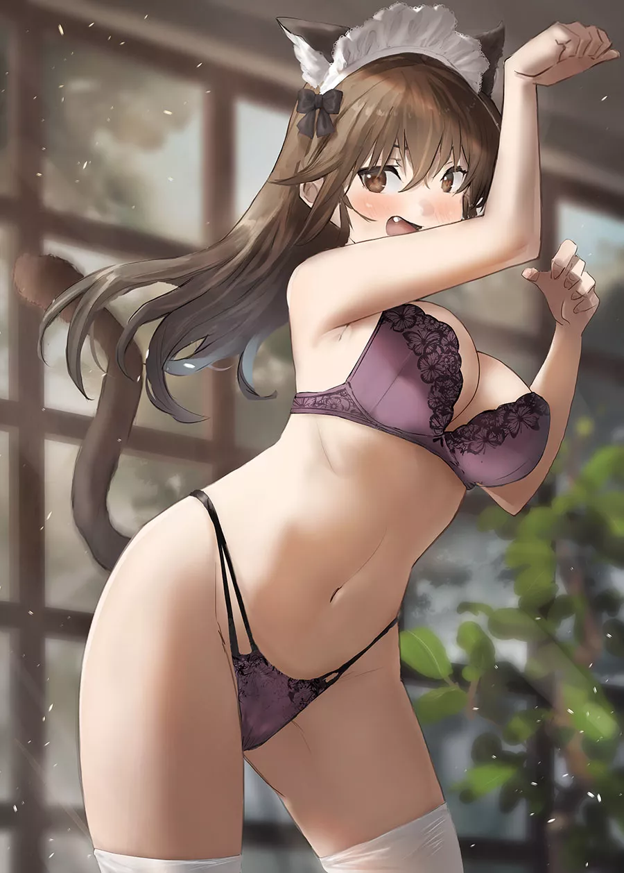 Neko Maid Ashigara [Kancolle]