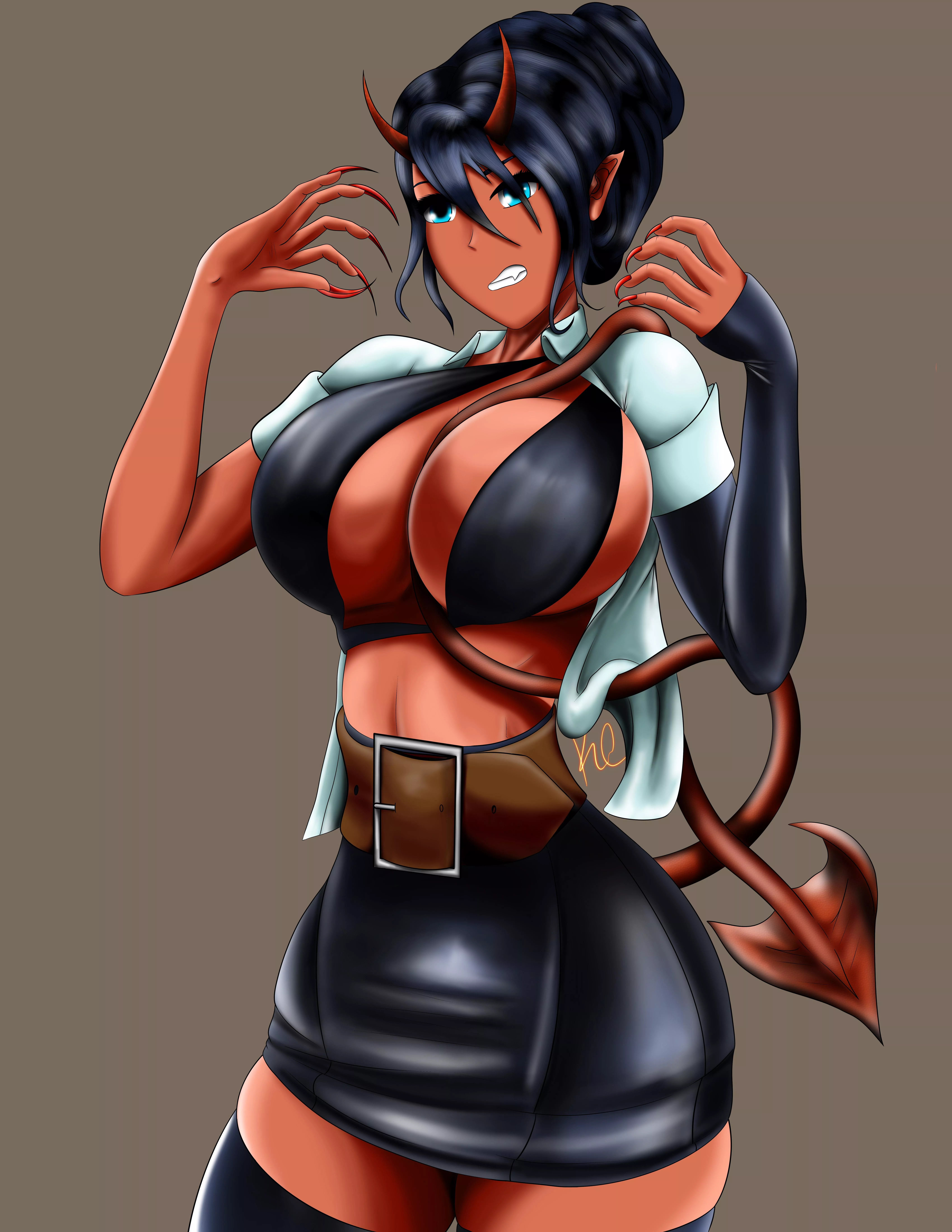 new demon Secretary piece up on patreon