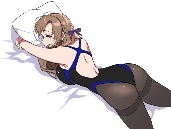 Oosuki Mamako Laying in the Bed [Tsuujou Kougeki ga Zentai Kougeki] (Pochi-goya)