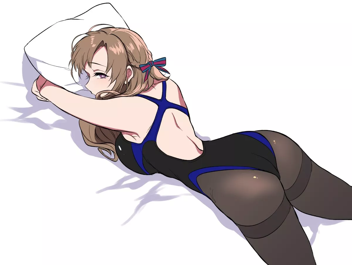 Oosuki Mamako Laying in the Bed [Tsuujou Kougeki ga Zentai Kougeki] (Pochi-goya)