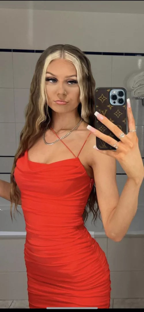 Red dress