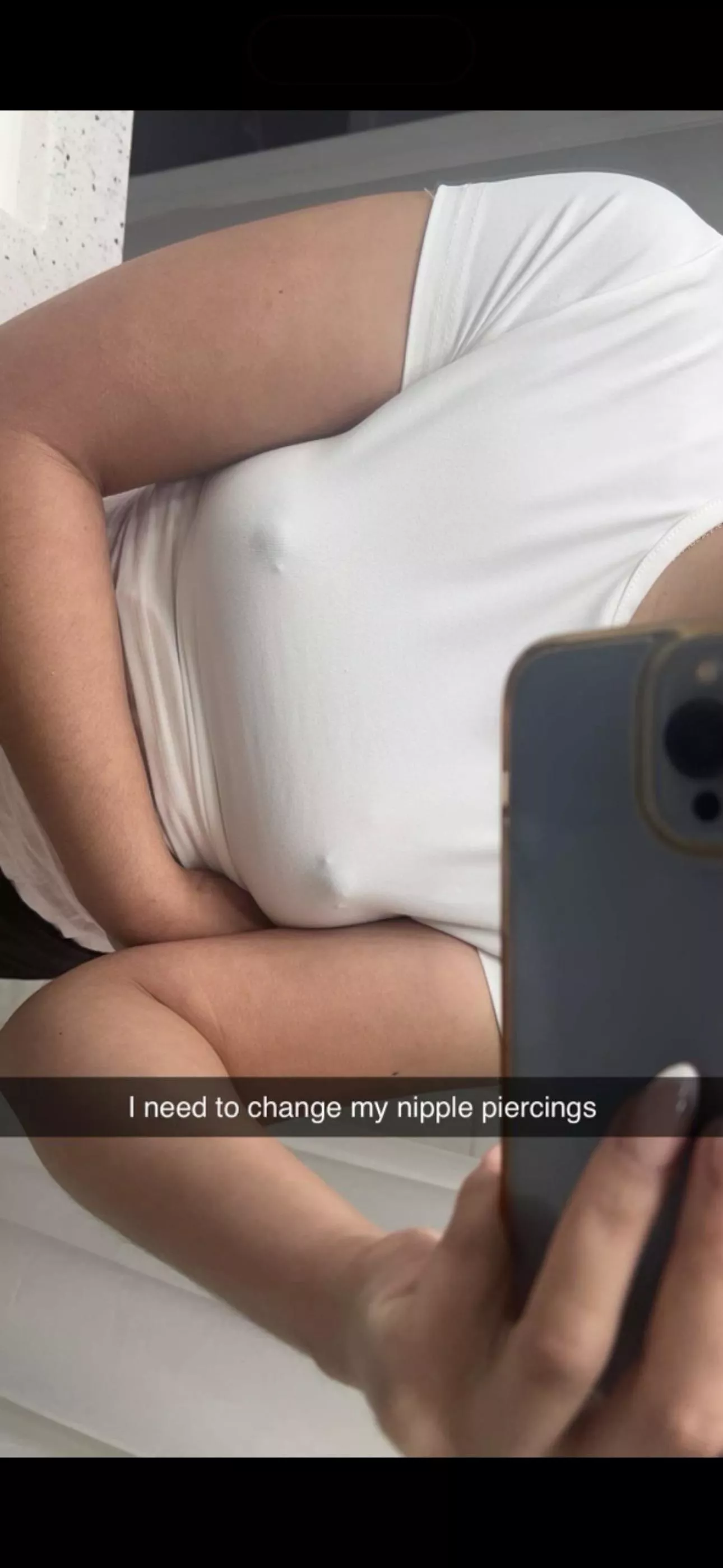 Small tits. But love my piercings(: