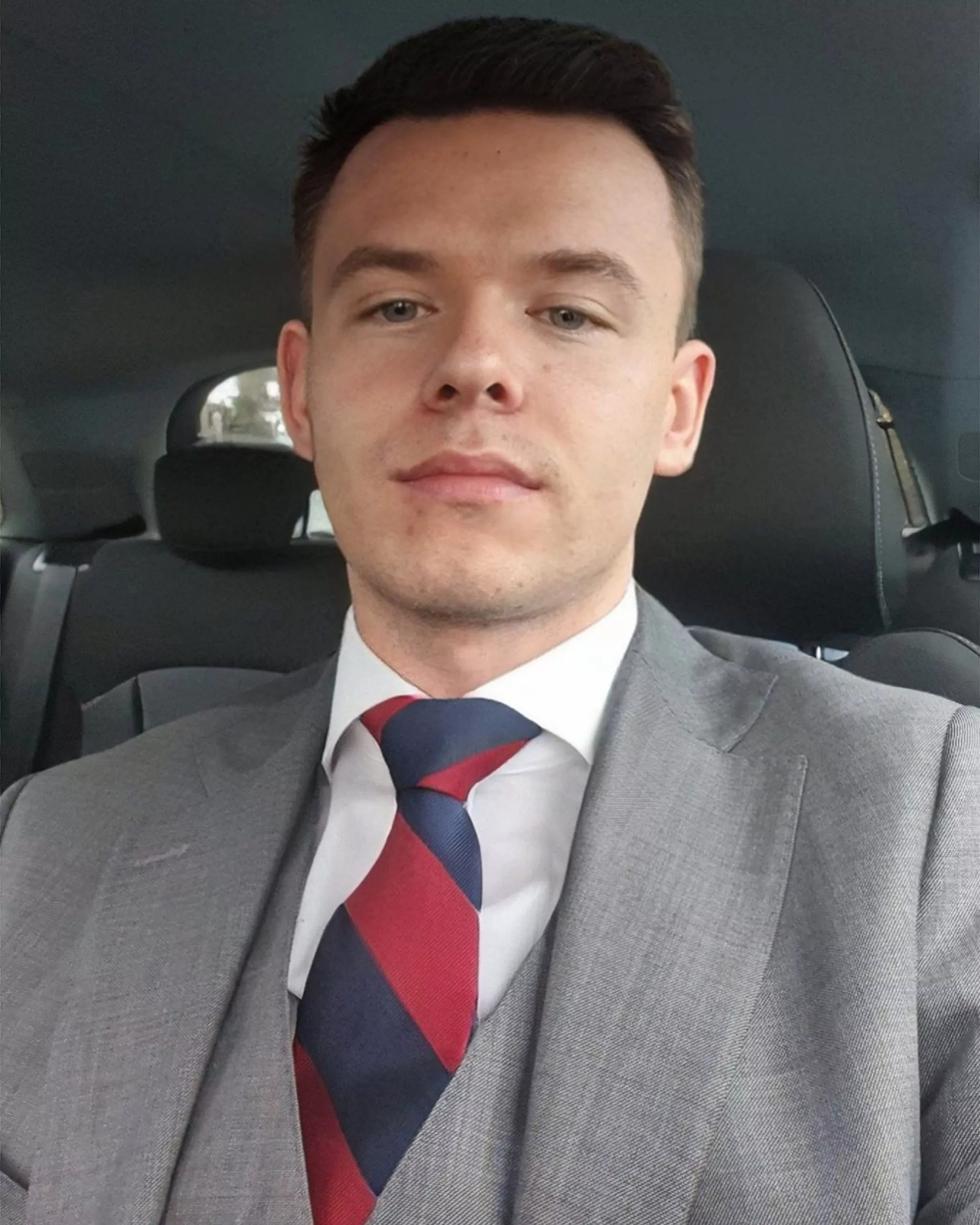 Suit and tie on a Saturday