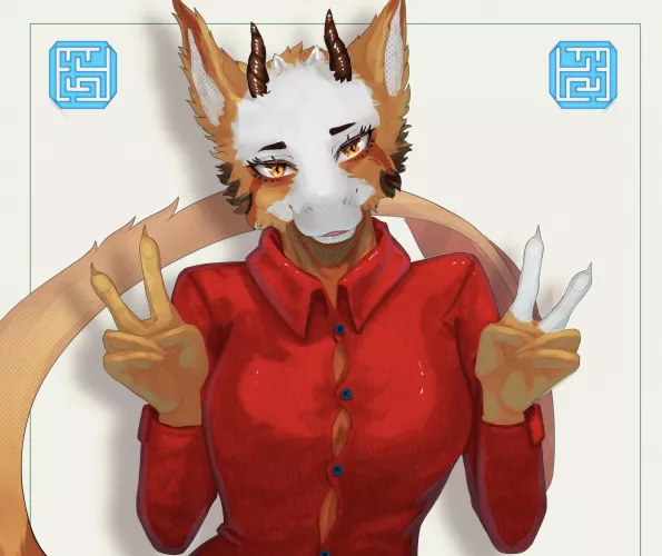 Svetlana, the Calico Dragon art by me[Commissions Open]