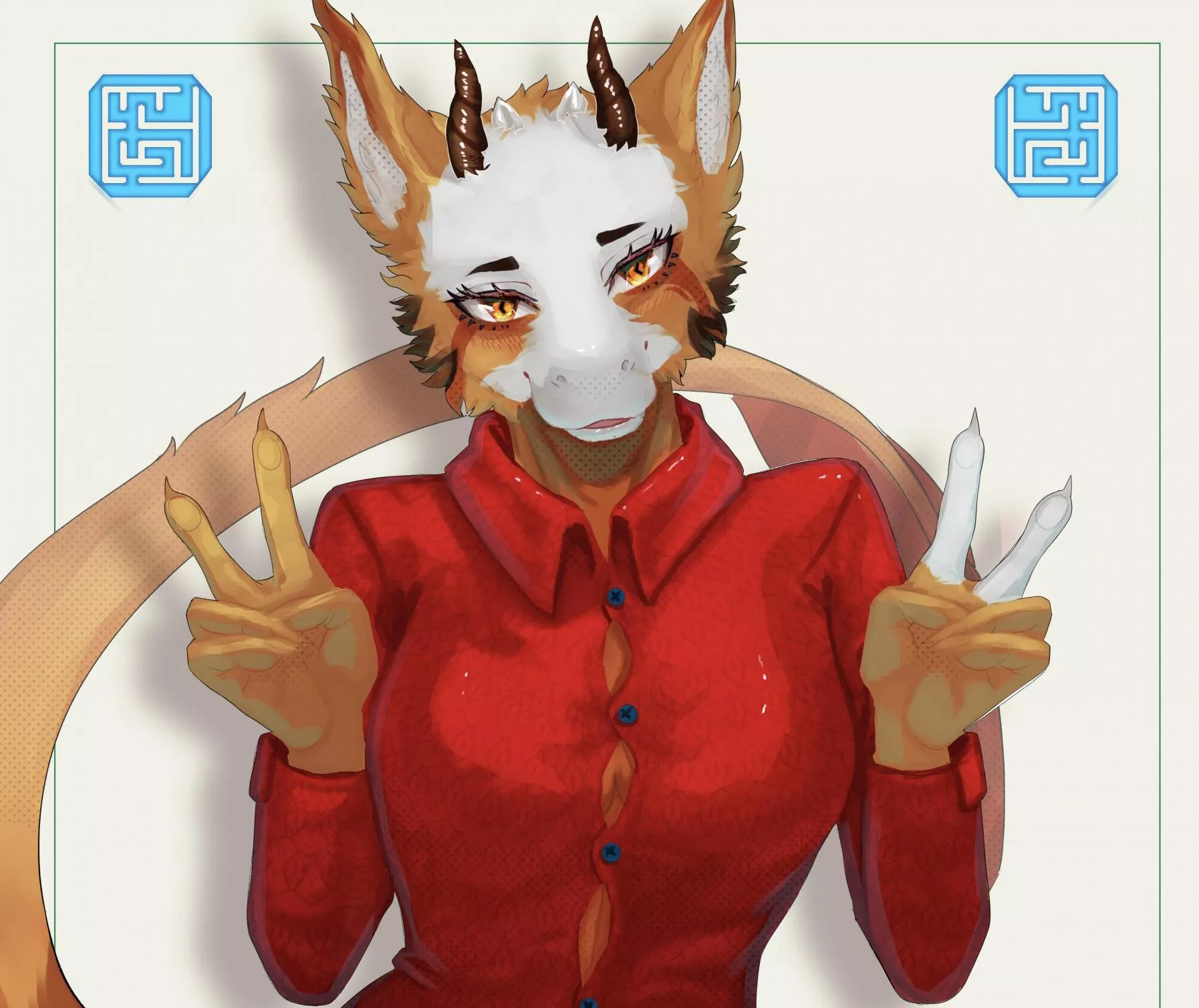 Svetlana, the Calico Dragon art by me[Commissions Open]